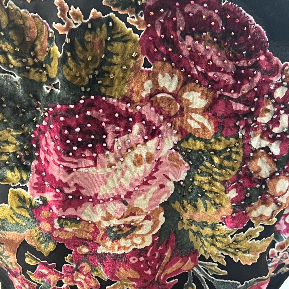 Vintage Suede Floral Wilson’s Leather Jacket W/ Pink Lining - Small - Picture 4 of 9